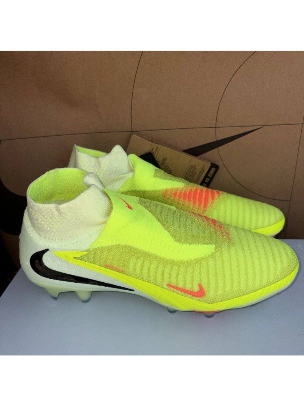 NEW Nike Phantom 6 Elite High FG Limelight Cleats HJ2147-800 Men Size 5.5